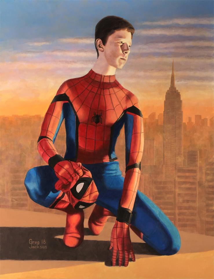 Evan as Spider-Man